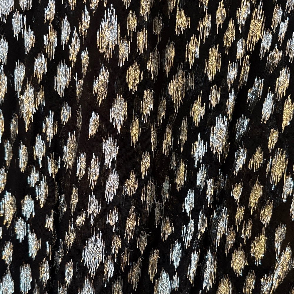 The Kooples Black and Silver Patterned Blouse - Picture 11 of 12